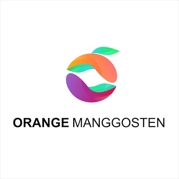 free orange logo colorfull