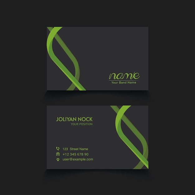 Vector free professional abstract business card design