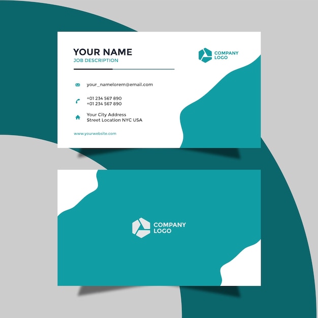 Free PSD modern and professional business card template