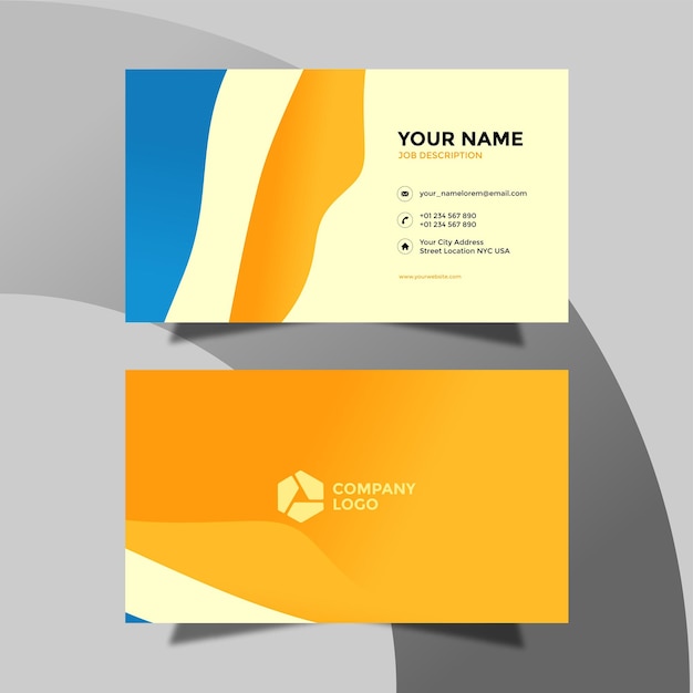 Free PSD modern and professional business card template