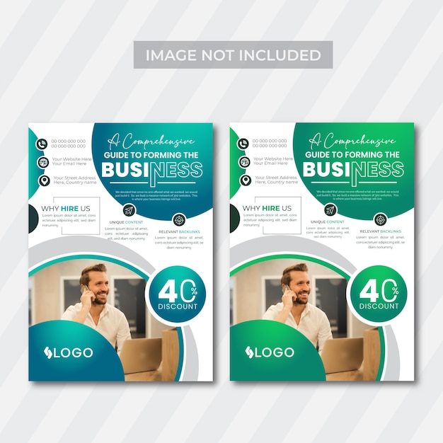 Free PSD newest digital marketing flyer template