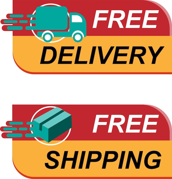 Free Shipping Delivery Service logo vector