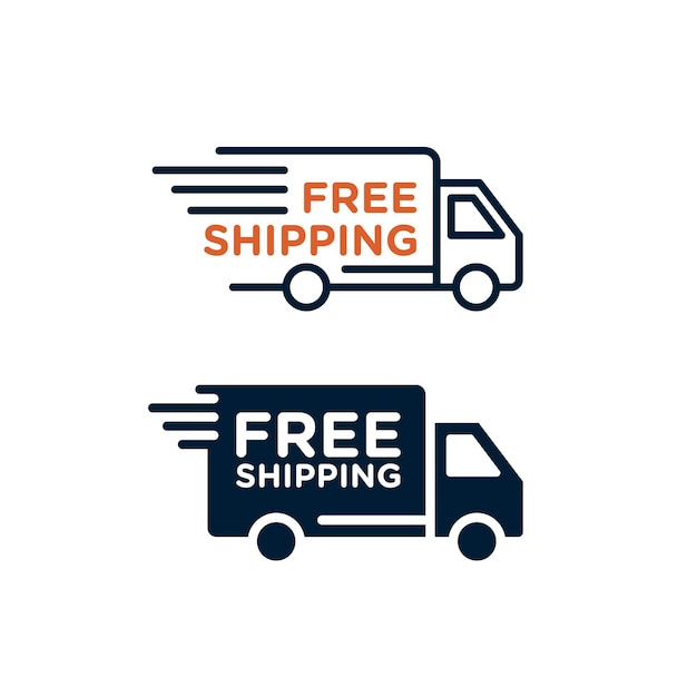 Free shipping icon vector