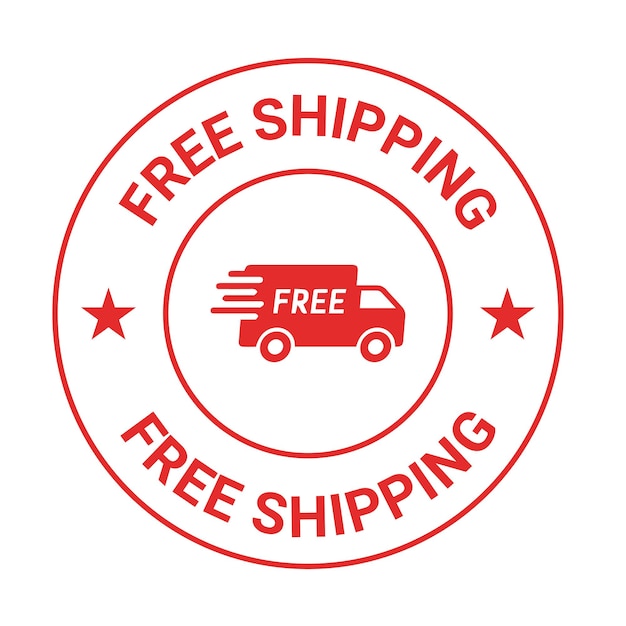 Free Shipping trusts badge design and vector icons