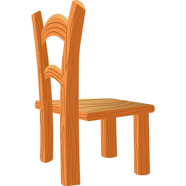 Vector free side chair preview 2d illustrations