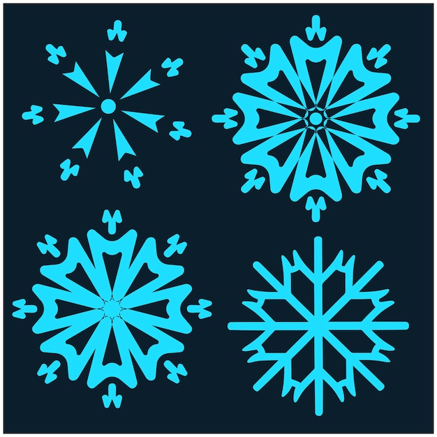 Vector free snowflake download