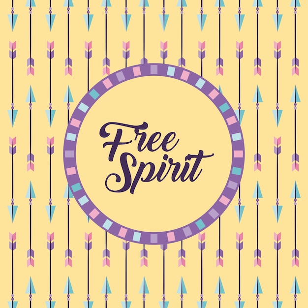 Free spirit cartoon background