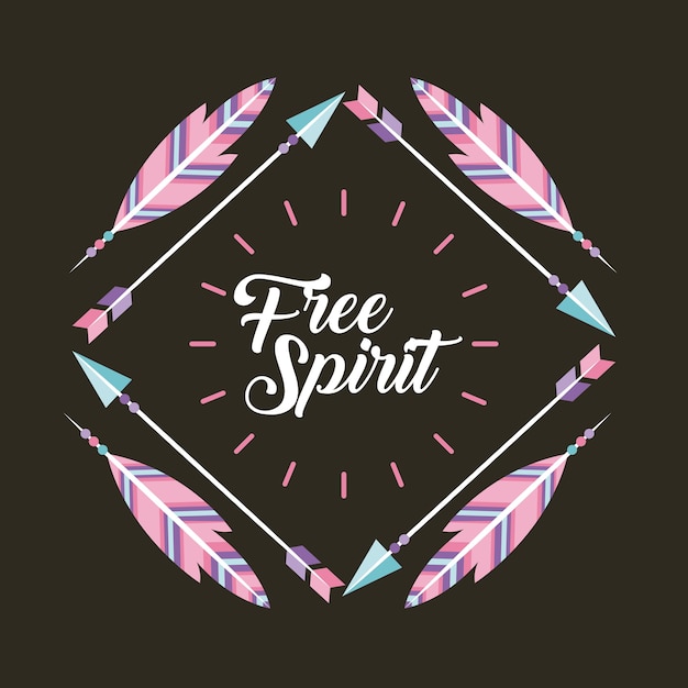 Vector free spirit cartoon background