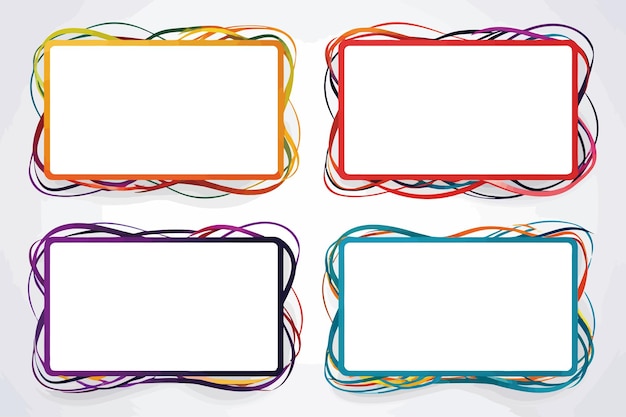 Free stylish ornamental squiggle frame