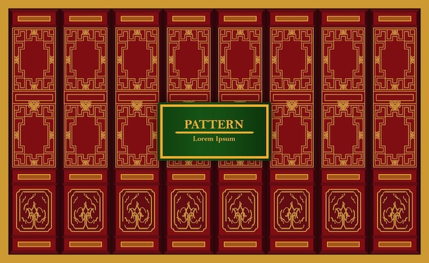 free traditional vector pattern with antique style