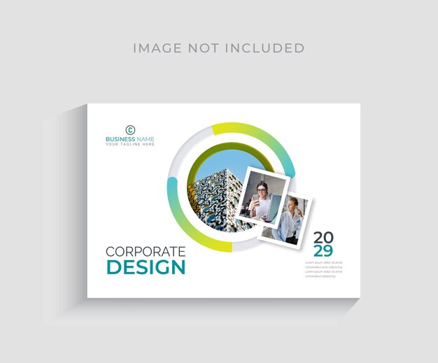 Vector free vector 2020 blue abstract flyer template business annual report horizontal