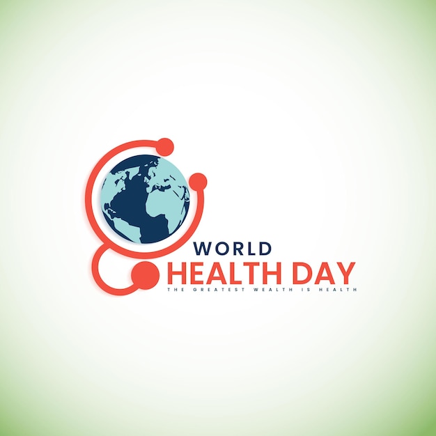 Бесплатный вектор 7 апреля Всемирный день здоровья
