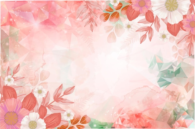 Vector free vector abstract floral background