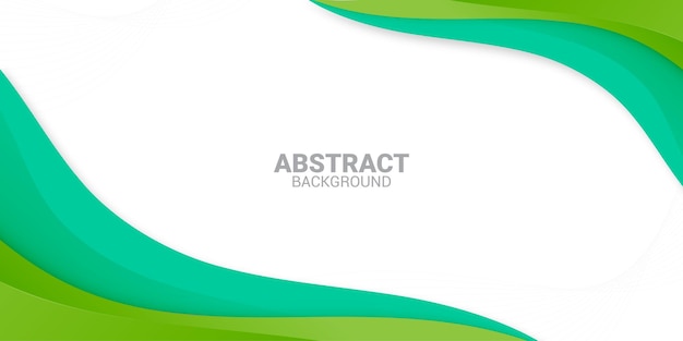 Free vector abstract green and tosca shape background