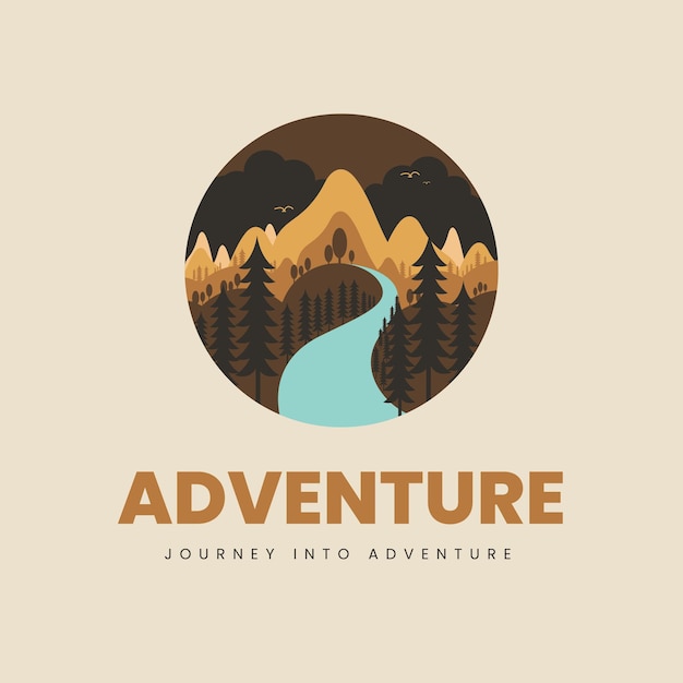 Vector free vector adventure logo illustration