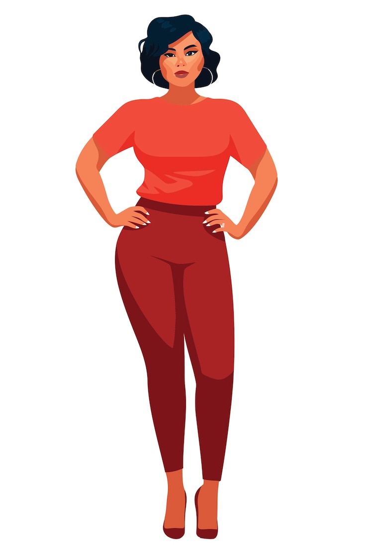 Vector free vector african american people casual wear outfit