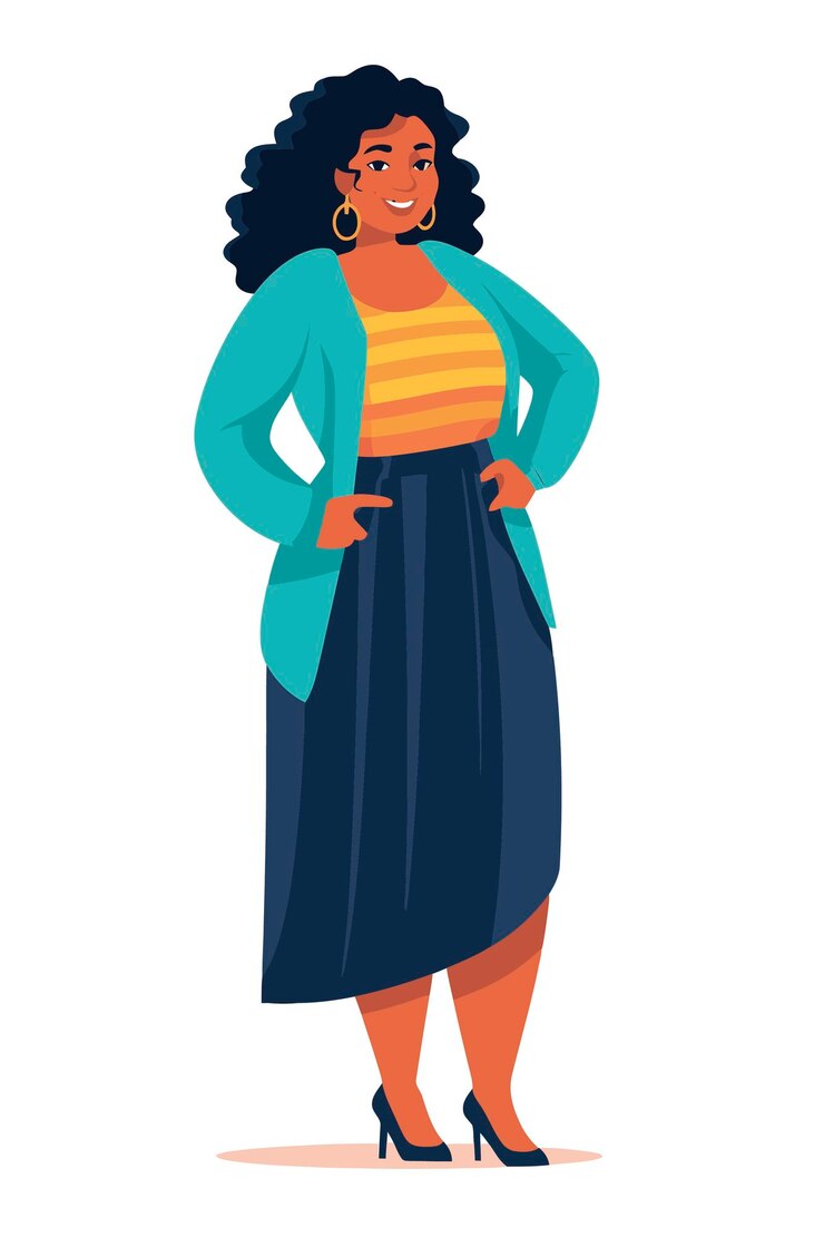 Vector free vector african american people casual wear outfit