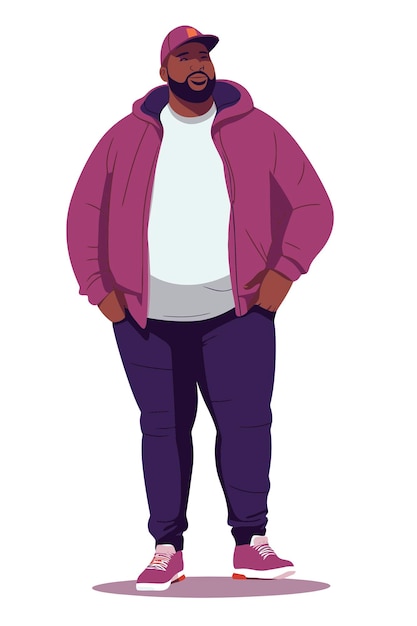free vector african american people casual wear outfit
