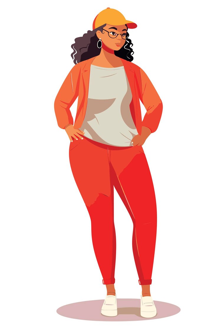 Vector free vector african american people casual wear outfit