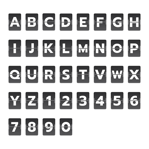 無料のベクトルの空港出発ボード