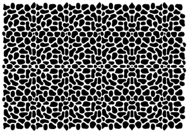 Free vector animal black pattern background