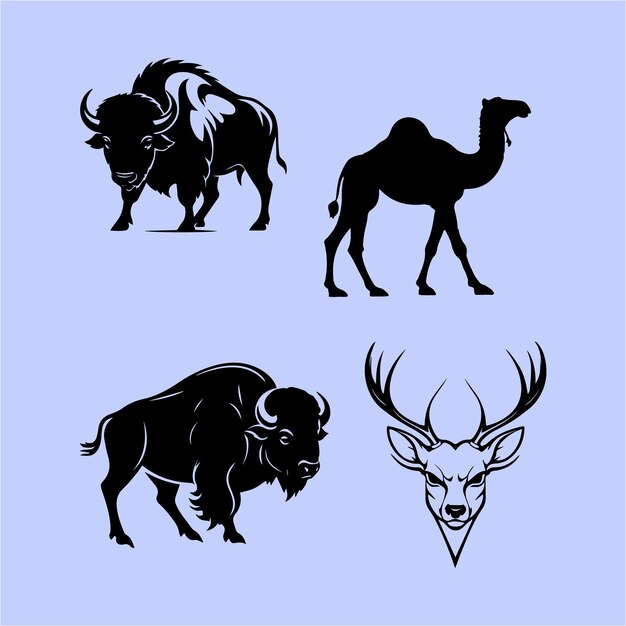 Vector free vector animals logo design