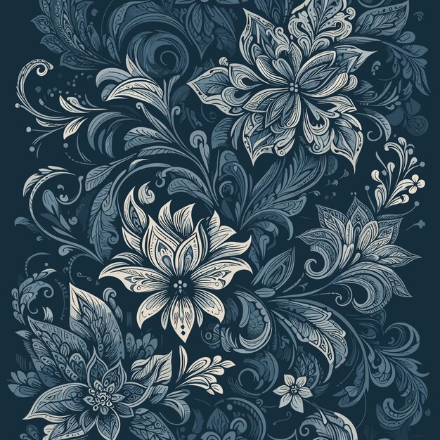 Free vector artistic vintage decorative sketch wedding floral background