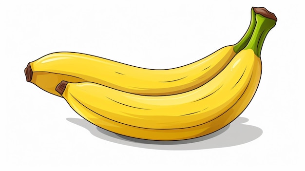 Vector free vector banana on a white background