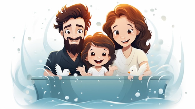 Vector free vector baptism background