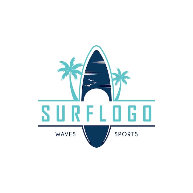 Free vector beach board logo