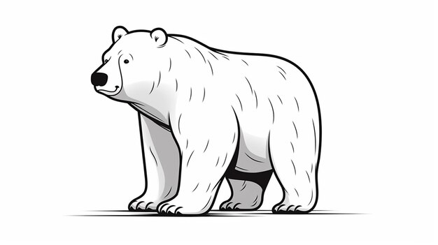 Vector free vector bear on a white background