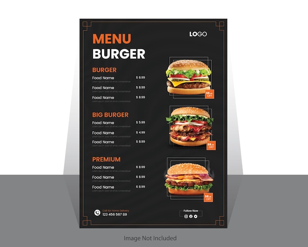 Premium Vector | Free vector beautiful food menu design template