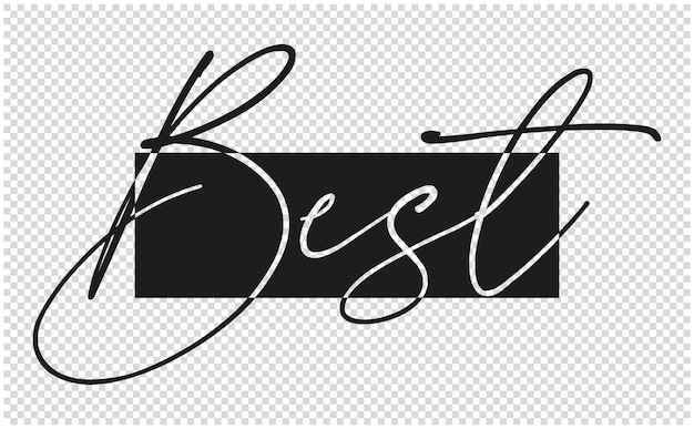 Free vector best lettering