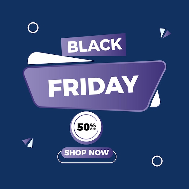 Free vector black friday discount template