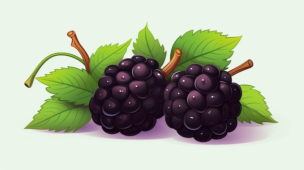 Vector free vector blackberry on a white background
