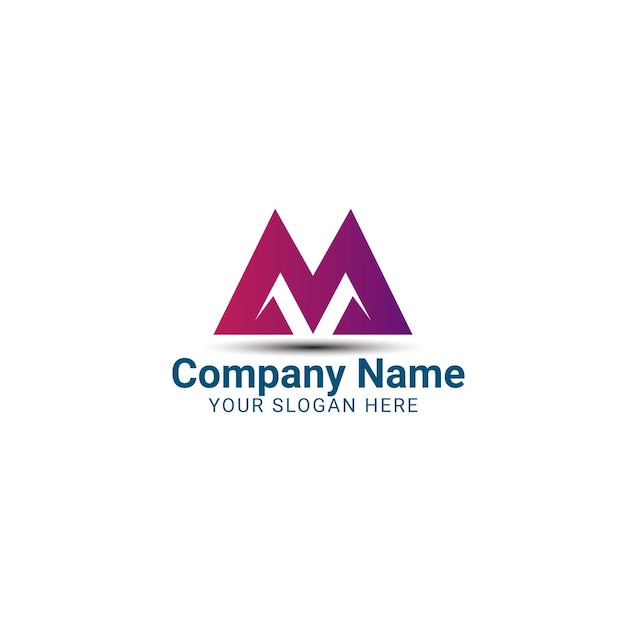 Free vector branding identity corporate vector logo letter m design freelancershahin