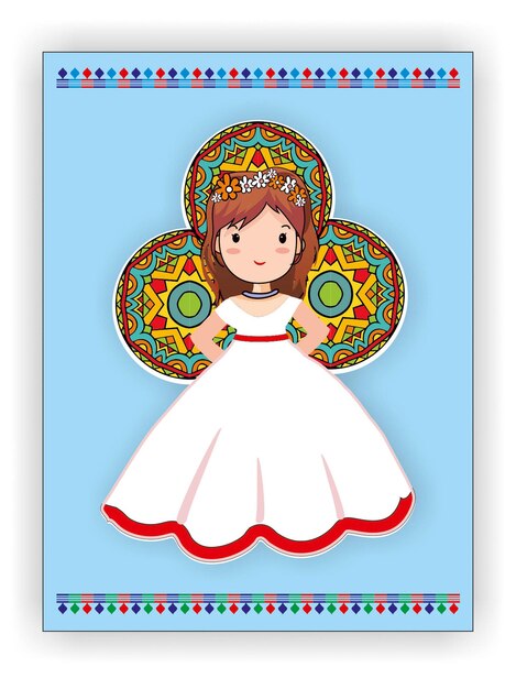 Vector free vector bride illustration for mawlid al nabi celebration