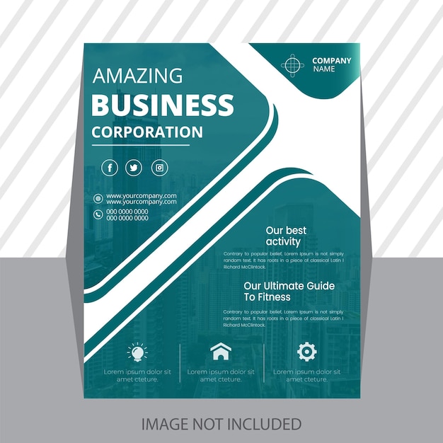 Free vector brochure business  flyers template