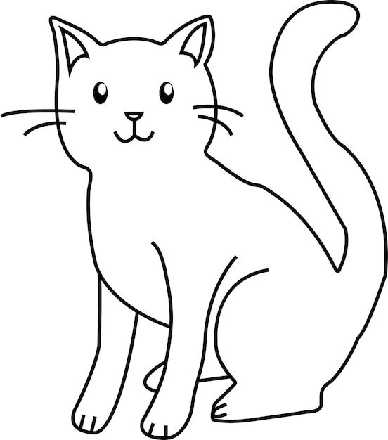 Vector free vector cat silhouette vector illustration