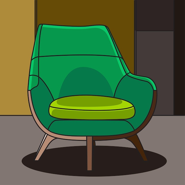 Free vector chair realistic illustration