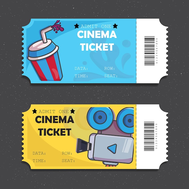 Vector free vector cinema tickets