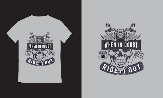 Free vector classic american motorcycles tshirt design with illustration of custom bike