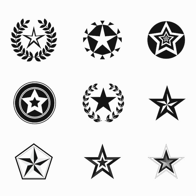 Free Vector collection of beautiful stars