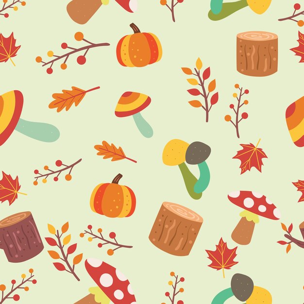 Free vector collection of hand drawn autumn patterns