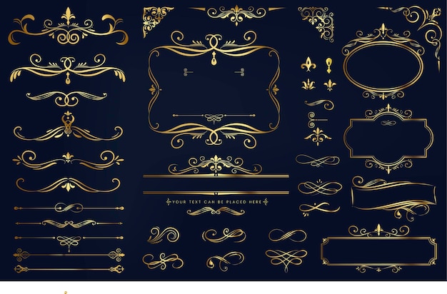 Vector free vector collection set of label ornament vector illustration