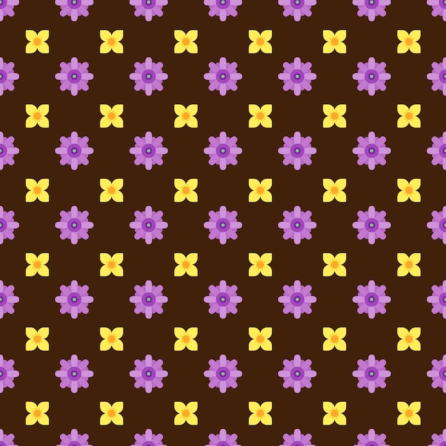 Free vector color flower pattern background