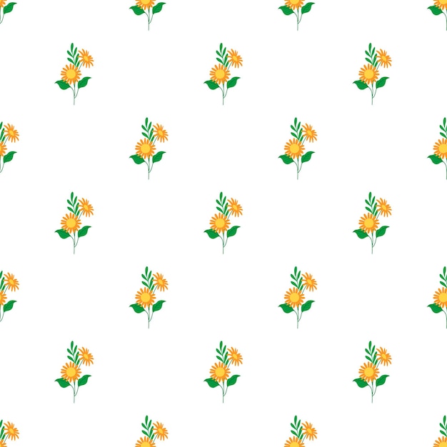 Free vector color small flowers pattern