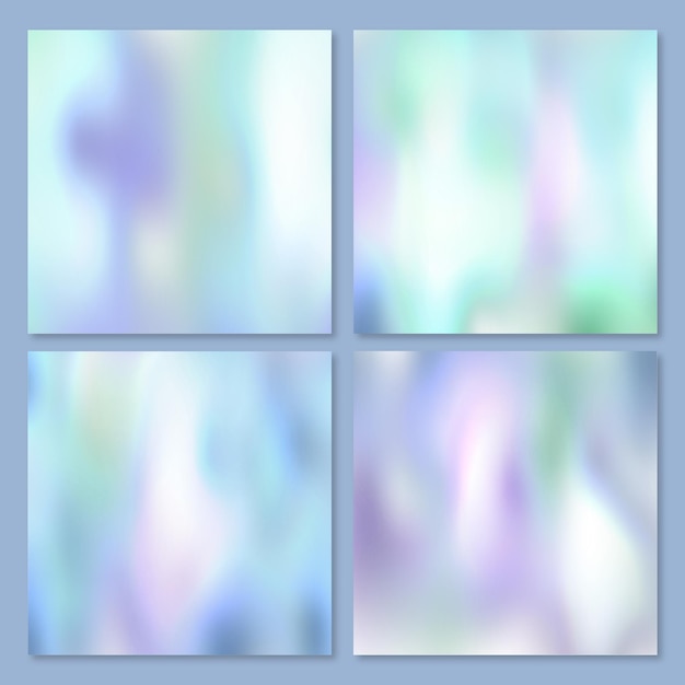 Free vector colorful blue gradient collection