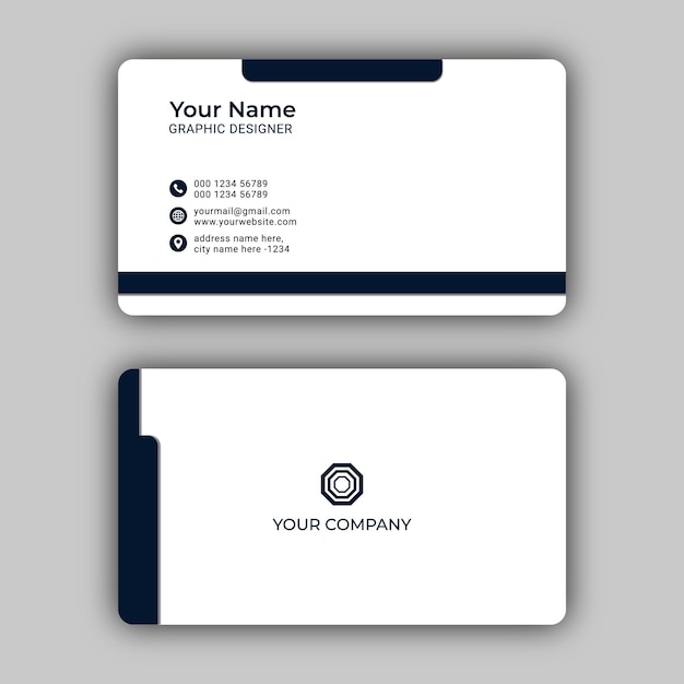 free vector  colorful business card mock up