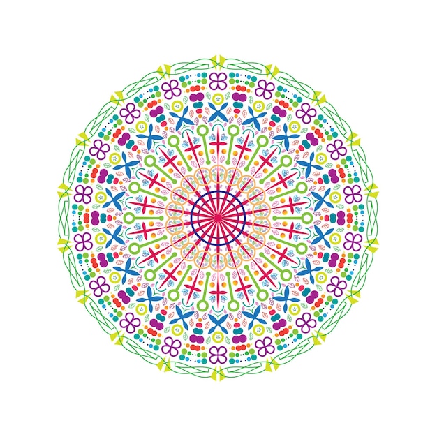 Mandala floreali colorati vettoriali gratis